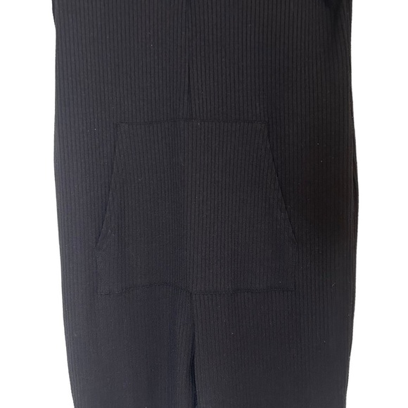 Smash + Tess AnyDay Romper- Black Ribbed Short Sleeve Henley Romper - Picture 11 of 15